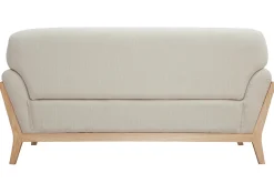 Sale Miliboo Sofá nórdico 2 plazas beige madera YOKO