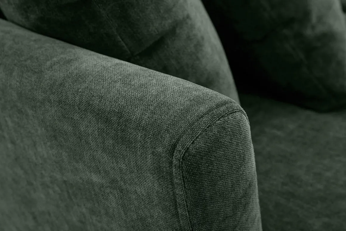 Best Sale Miliboo Sofá nórdico 2 plazas desenfundable terciopelo kaki OSLO