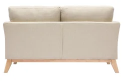 Flash Sale Miliboo Sofá nórdico 2 plazas desenfundable tejido beige OSLO