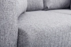 Cheap Miliboo Sofá nórdico 2 plazas desenfundable gris claro y patas madera clara OSLO