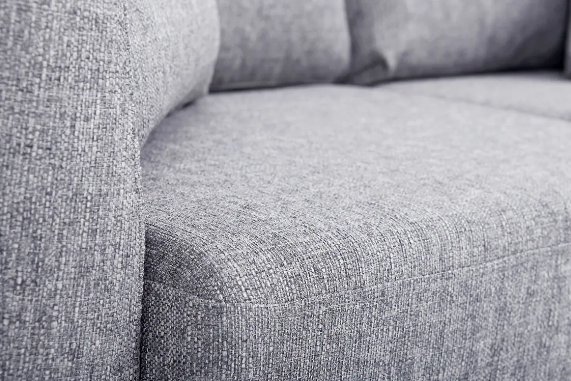 Cheap Miliboo Sofá nórdico 2 plazas desenfundable gris claro y patas madera clara OSLO