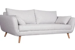 Clearance Miliboo Sofá nórdico 3 plazas gris claro CREEP