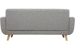 Cheap Miliboo Sofá nórdico 3 plazas gris claro y madera PURE