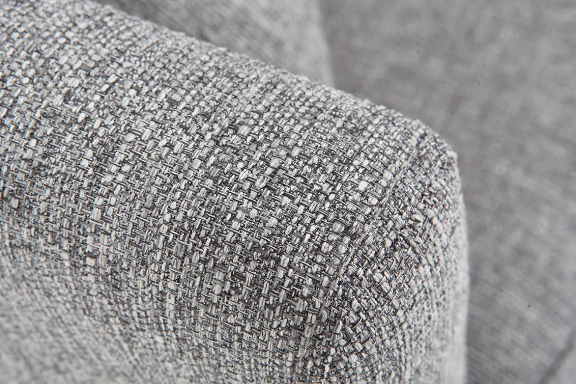 Online Miliboo Sofá nórdico 3 plazas gris claro desenfundable patas madera OSLO