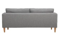 Flash Sale Miliboo Sofá nórdico 3 plazas terciopelo gris claro KURT
