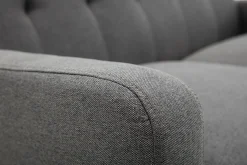 Cheap Miliboo Sofá nórdico de 2 plazas en tejido gris oscuro LUNA