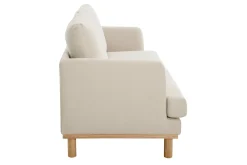 Best Miliboo Sofá nórdico 3 plazas beige HOBART