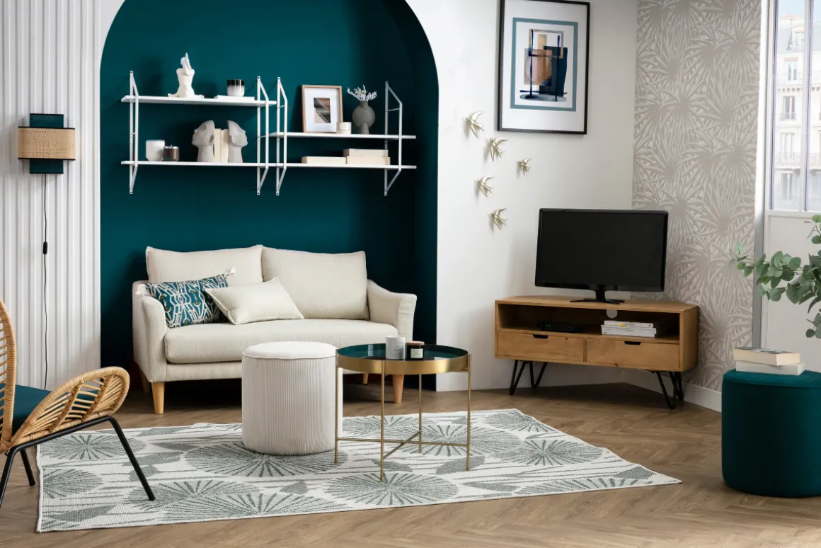 Flash Sale Miliboo Sofá nórdico 2 plazas caqui KATE