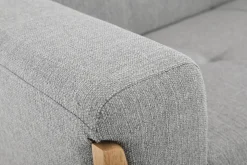 Cheap Miliboo Sofá nórdico 2 plazas gris claro con patas de madera FJORD