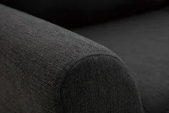 Store Miliboo Sofá nórdico tejido gris antracita 3 plazas ALICE