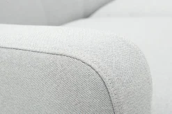 Shop Miliboo Sofá nórdico tejido gris claro 2 plazas LUNA