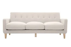 Store Miliboo Sofá nórdico tejido natural 3 plazas LUNA