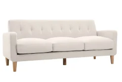 Store Miliboo Sofá nórdico tejido natural 3 plazas LUNA