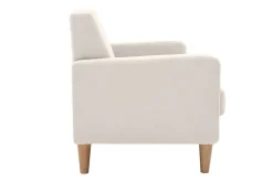 Best Sale Miliboo Sofá nórdico tejido natural 2 plazas LUNA