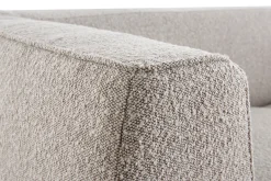 Sale Miliboo Sofá 2-3 plazas estilo nórdico de tejido rizado estilo lana de color topo MORRIS