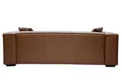 Flash Sale Miliboo Sofá 3 plazas moderno de piel de búfalo COBAIN