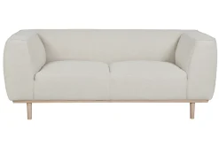 Hot Miliboo Sofá 2-3 plazas nórdico de tela beige y madera MORRIS