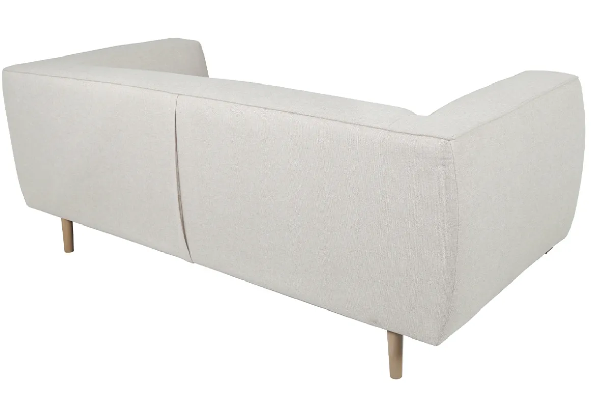 Hot Miliboo Sofá 2-3 plazas nórdico de tela beige y madera MORRIS