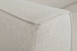Hot Miliboo Sofá 2-3 plazas nórdico de tela beige y madera MORRIS