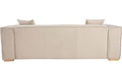 Flash Sale Miliboo Sofá 3 plazas tejido efecto terciopelo natural COBAIN