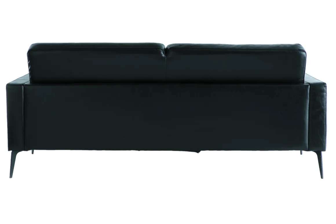 Cheap Miliboo Sofá vintage negro 3 plazas RICCI