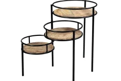 Flash Sale Miliboo Soporte para plantas modulable en metal y mango THREE