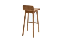 New Miliboo Taburete / silla de bar diseño madera natural escandinavo BALTIK