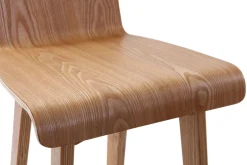 New Miliboo Taburete / silla de bar diseño madera natural escandinavo BALTIK