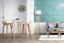 New Miliboo Taburete / silla de bar diseño madera natural escandinavo BALTIK
