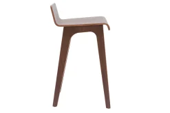 Clearance Miliboo Taburete / Silla de bar madera oscura 65 cm BALTIK