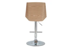 Best Miliboo Taburete de bar blanco y madera clara MELKIOR