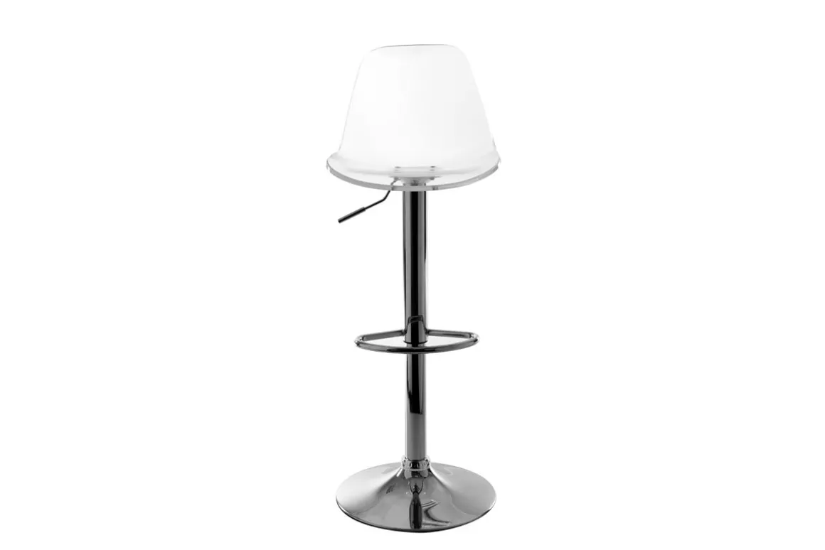 Shop Miliboo Taburete de bar de diseño transparente (lote de 2) GALILEO