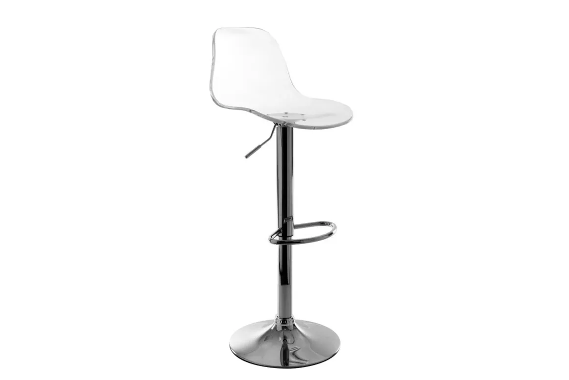 Shop Miliboo Taburete de bar de diseño transparente (lote de 2) GALILEO
