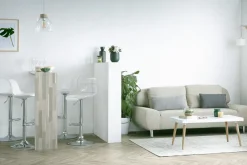 Shop Miliboo Taburete de bar de diseño transparente (lote de 2) GALILEO