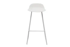 Fashion Miliboo Taburete de bar diseño blanco lote de 2 ELLA