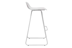 Fashion Miliboo Taburete de bar diseño blanco lote de 2 ELLA