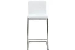 Online Miliboo Taburete de bar diseño contemporáneo con pies de aluminio (lote de 2) STELLAR