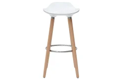 Cheap Miliboo Taburete de bar diseño escandinavo blanco lote de 2 GILDA