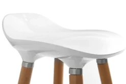 Cheap Miliboo Taburete de bar diseño escandinavo blanco lote de 2 GILDA
