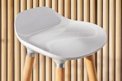 Cheap Miliboo Taburete de bar diseño escandinavo blanco lote de 2 GILDA