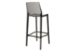 Sale Miliboo Taburete de bar diseño gris ahumado lote de 2 YLAK