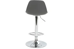 Best Miliboo Taburete de bar diseño gris lote de 2 STEEVY