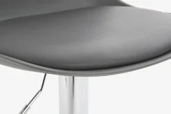 Best Miliboo Taburete de bar diseño gris lote de 2 STEEVY