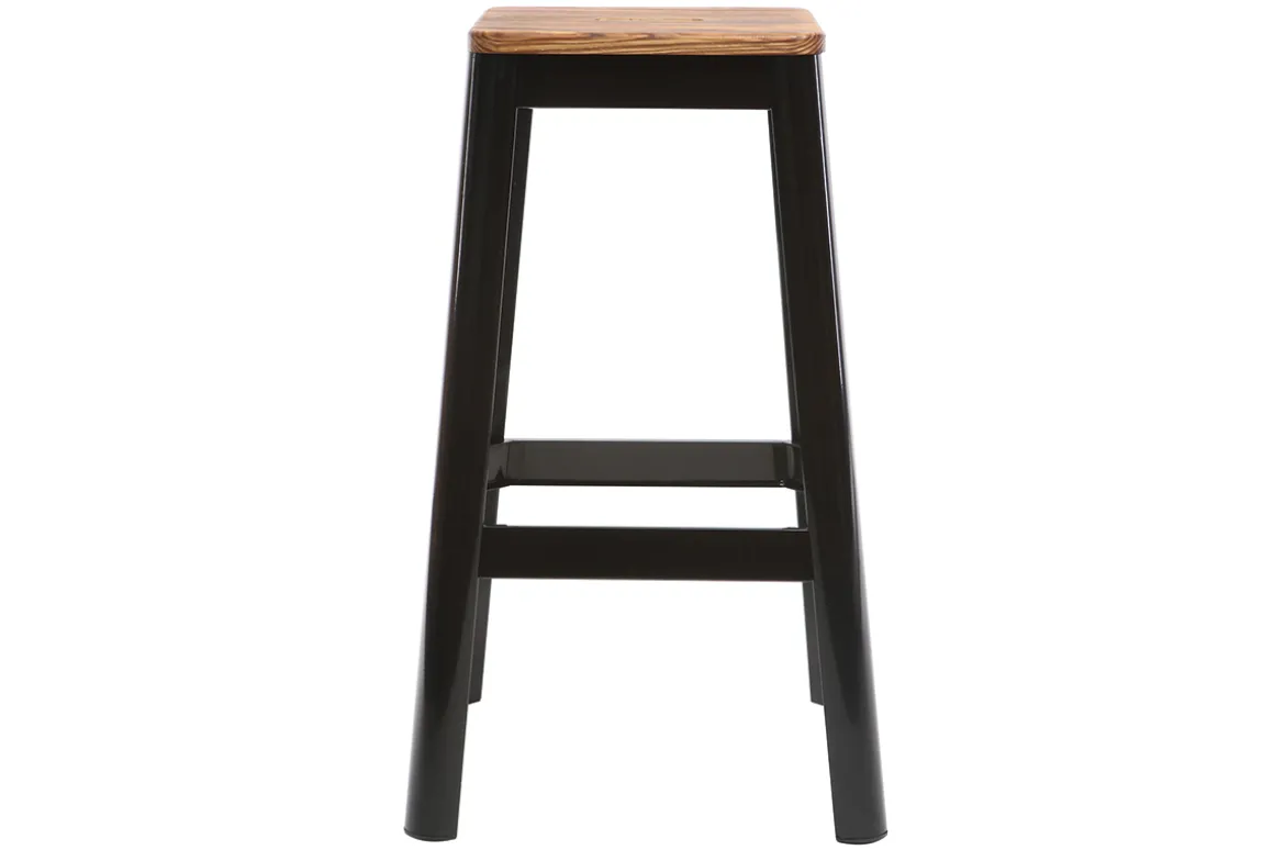 Best Sale Miliboo Taburete de bar diseño negro A75cm NICK