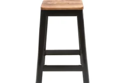 Flash Sale Miliboo Taburete de bar diseño negro A65cm NICK