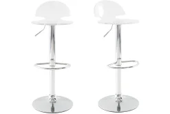 Shop Miliboo Taburete de bar diseño plexiglas transparente lote de 2 ORION