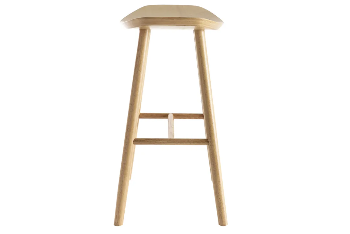 Best Sale Miliboo Taburete de bar madera clara 65 cm DEMORY