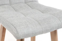 Outlet Miliboo Taburete de bar madera y gris perla 65cm lote de 2 KLARIS