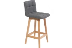 Cheap Miliboo Taburete de bar madera y gris oscuro 65cm lote de 2 KLARIS