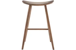 Discount Miliboo Taburete de bar moderno nogal 72cm DEMORY